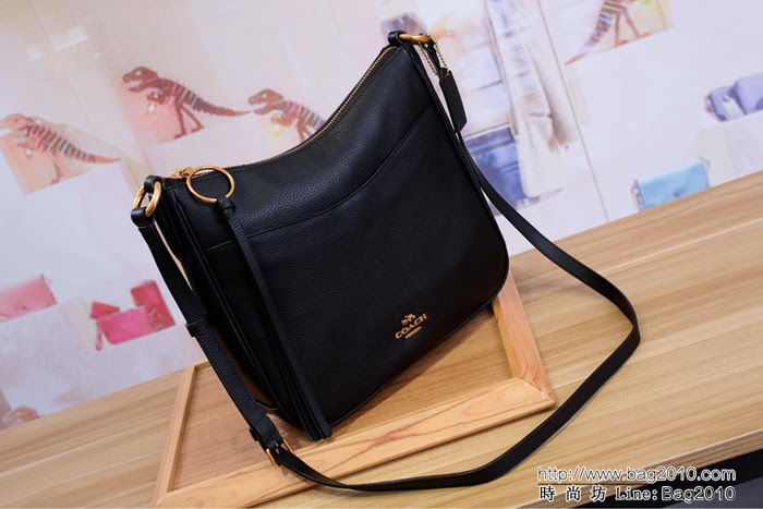 COACH蔻馳 代購級別 35543 拋光鵝卵石紋皮革 可用於肩背或斜挎  Chz1612